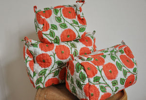 Gul Handblock Vanity Bags - Set of 3