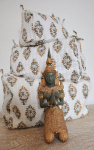 Chandan Handblock Vanity Bags - Set of 3