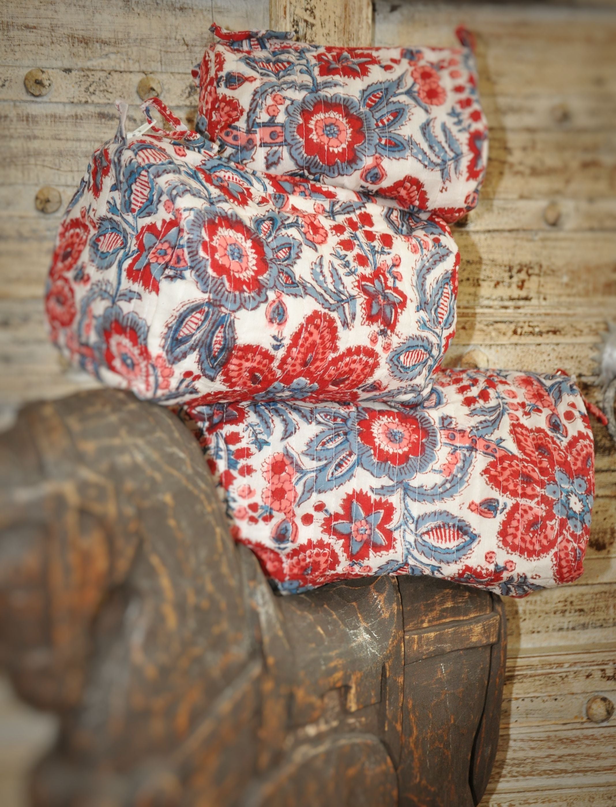 Dastoor Handblock Vanity Bags - Set of 3