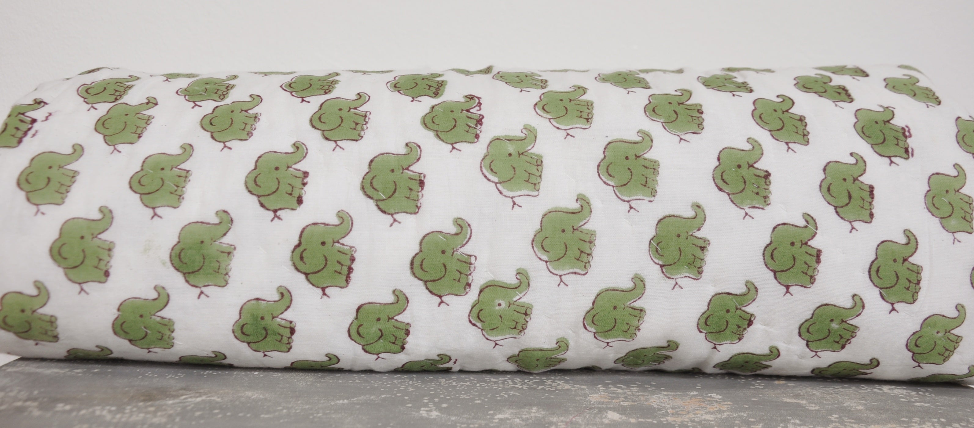 Elephant Safari - Soft Reversible Baby Quilt
