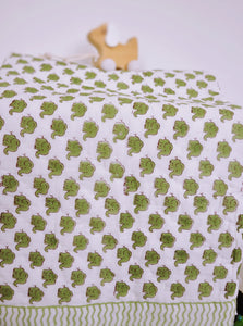 Elephant Safari - Soft Reversible Baby Quilt