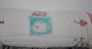 Aqua Dream - Soft Reversible Baby Quilt