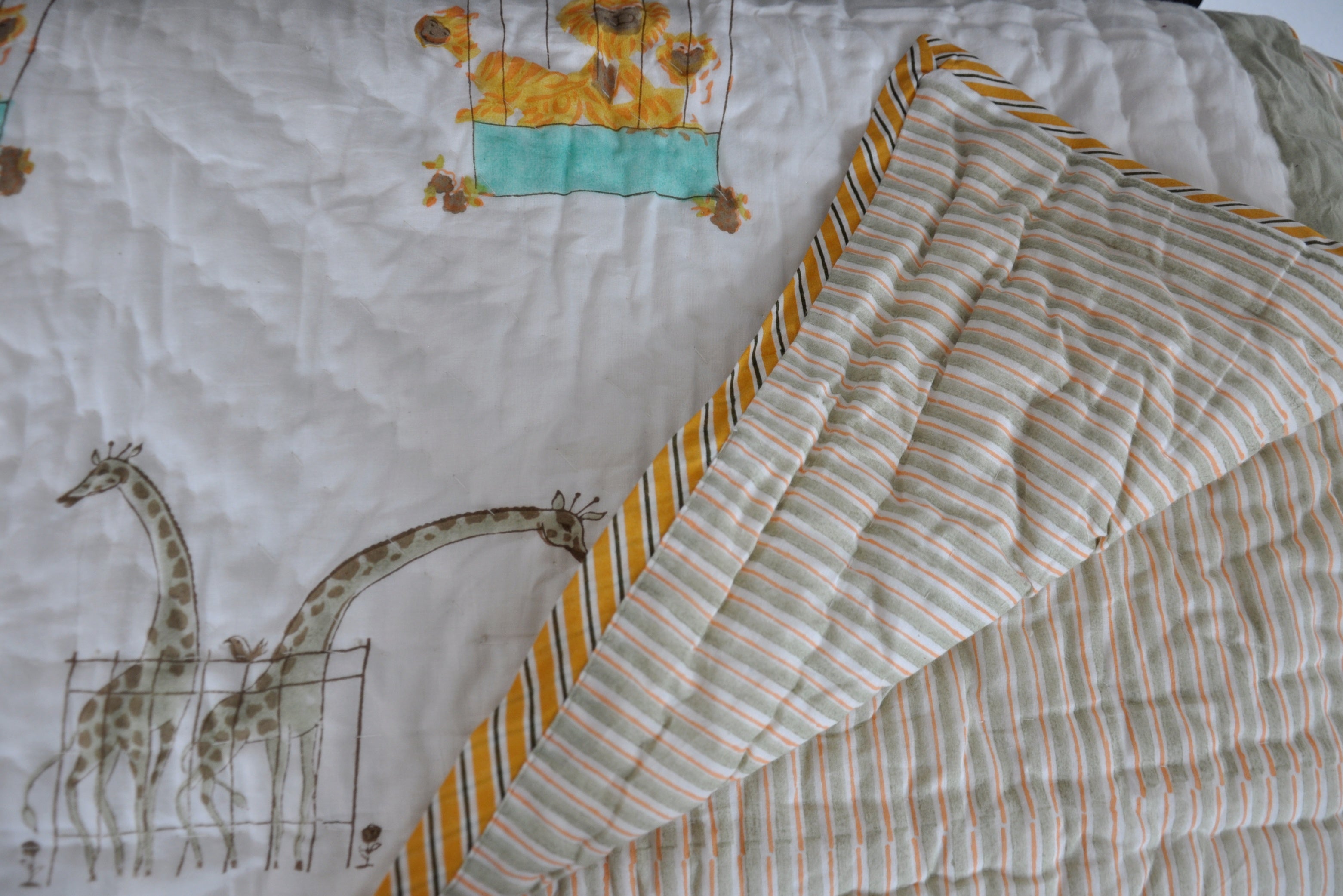 Madagascar - Soft Reversible Baby Quilt