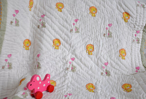 Pure Love- Soft Reversible Baby Quilt