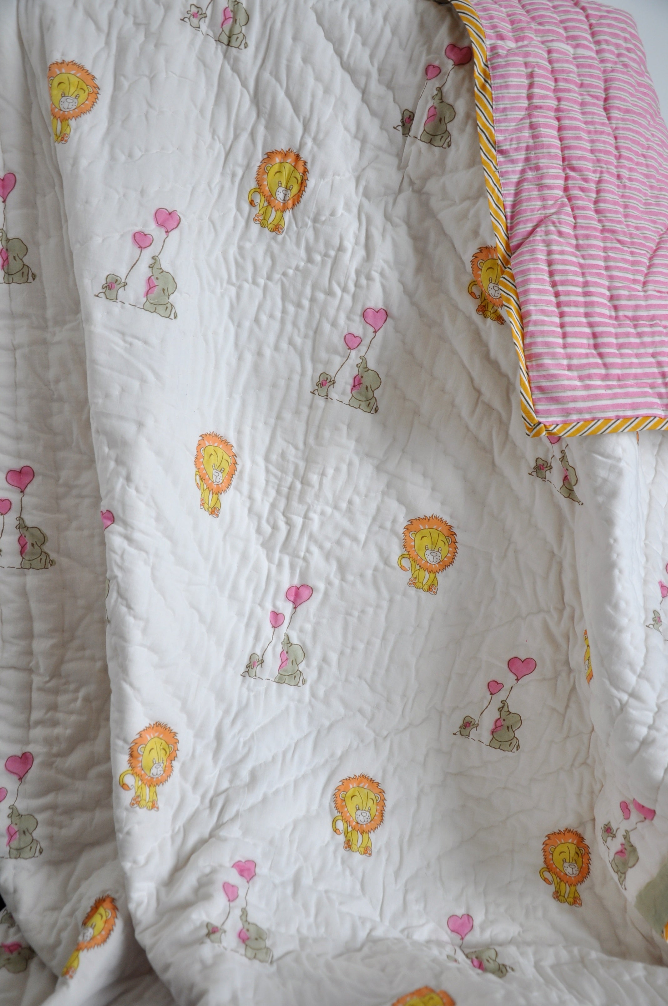 Pure Love- Soft Reversible Baby Quilt