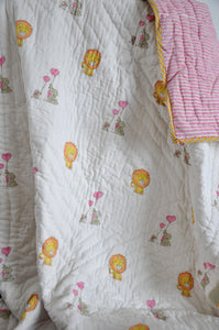 Pure Love- Soft Reversible Baby Quilt