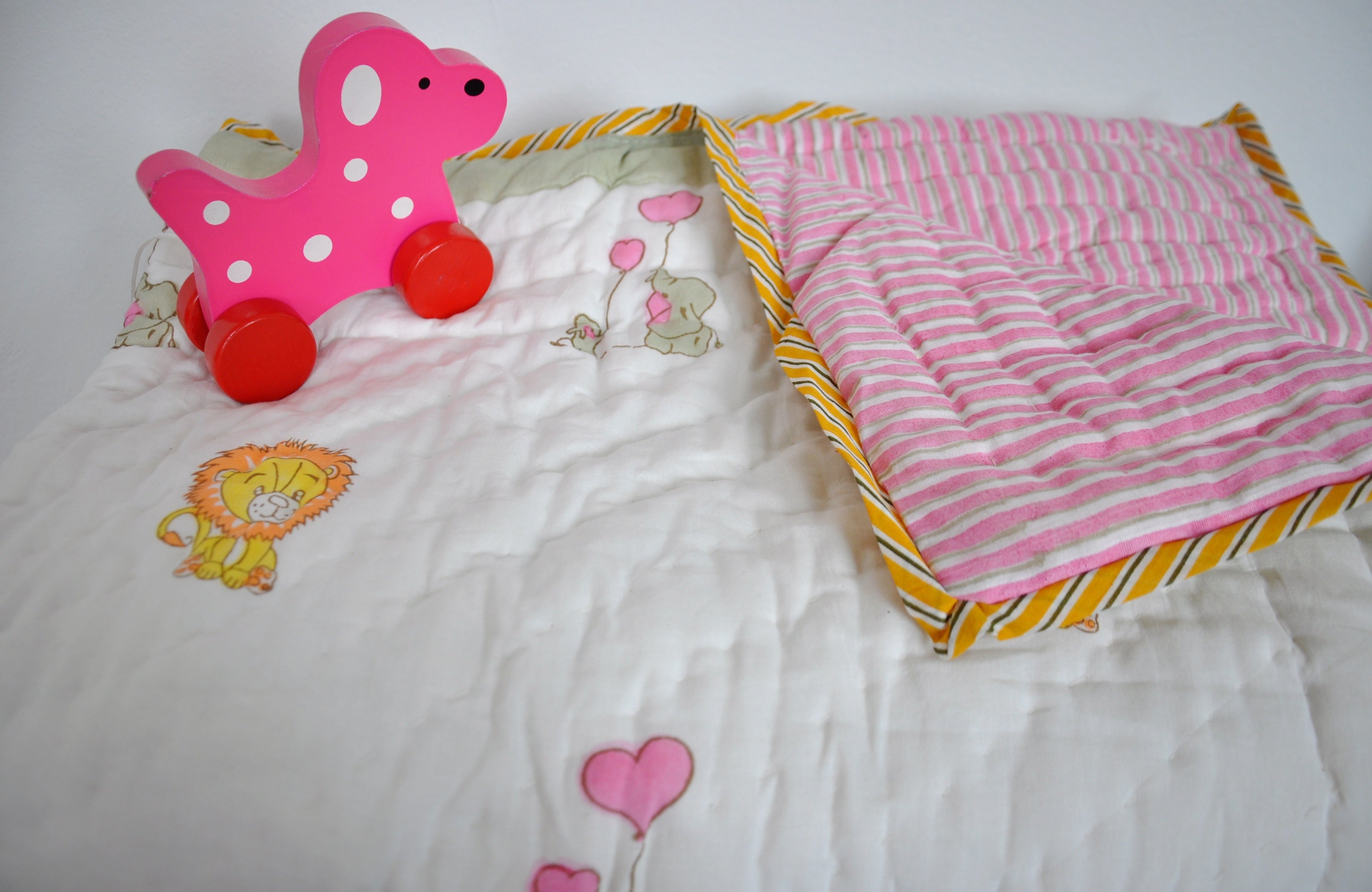 Pure Love- Soft Reversible Baby Quilt