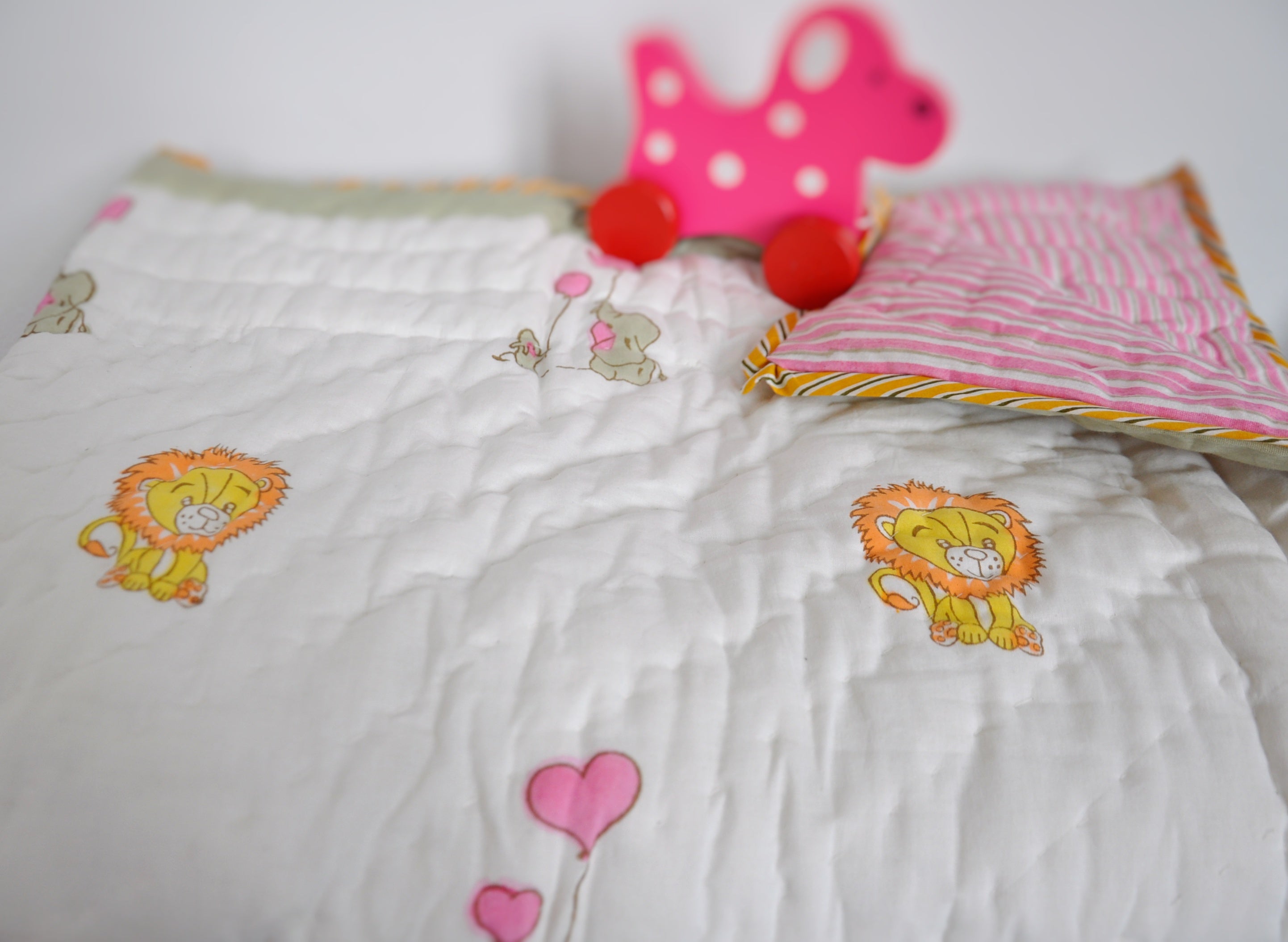 Pure Love- Soft Reversible Baby Quilt
