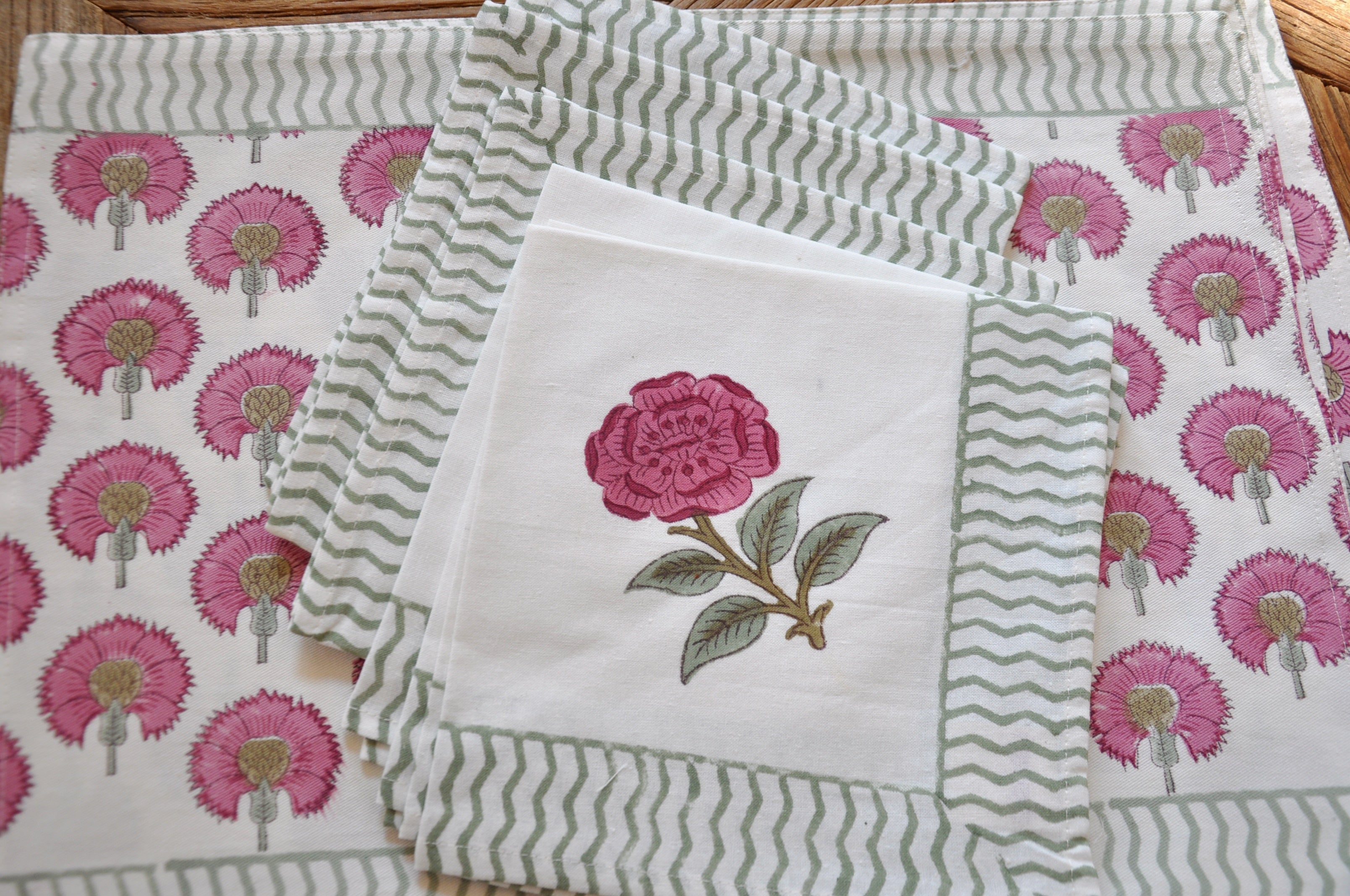 Pankhuri Placemats with Napkins - Set of 6