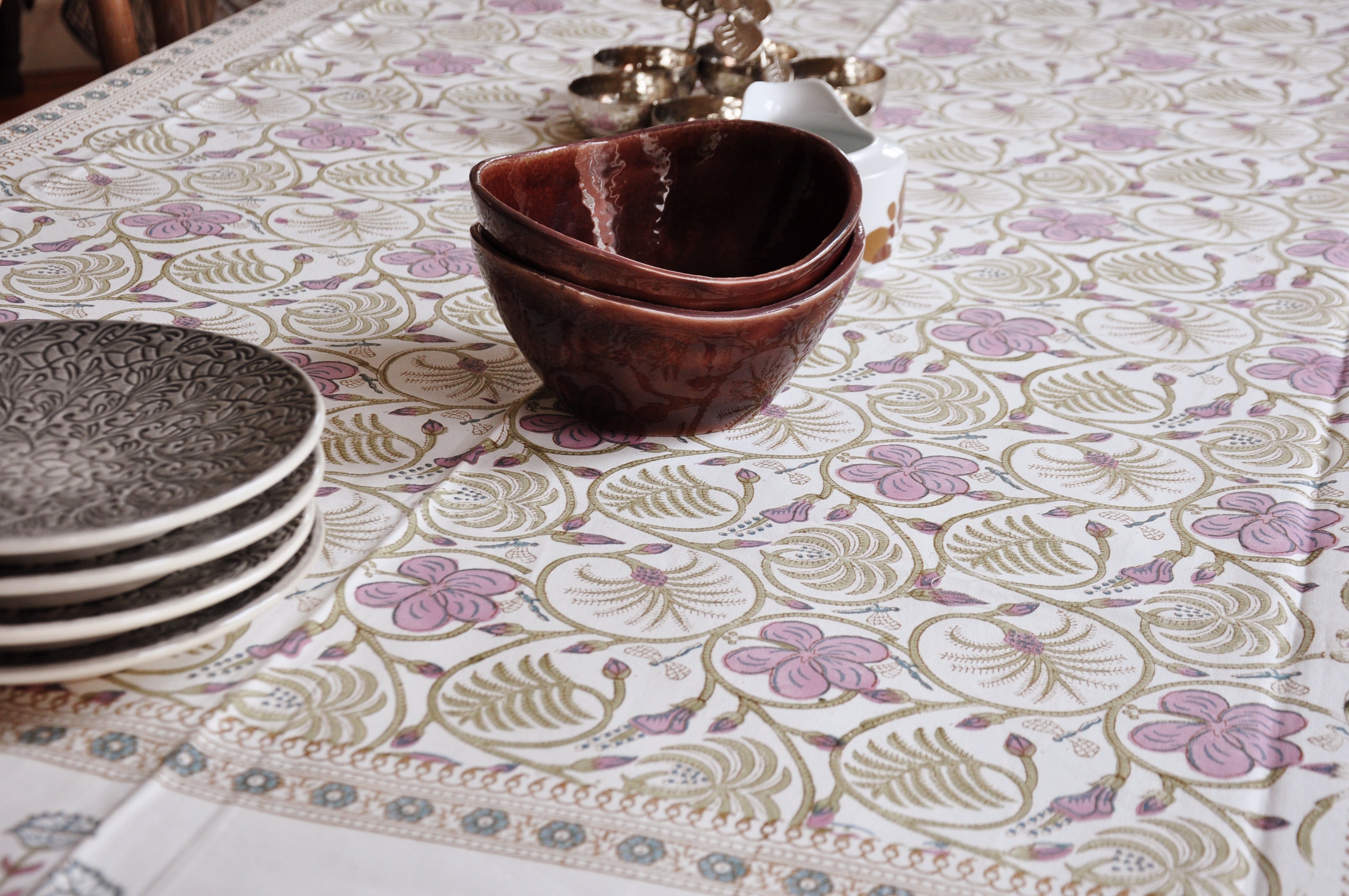 Purple Blossom Tablecloth