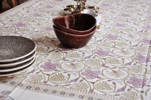 Purple Blossom Tablecloth